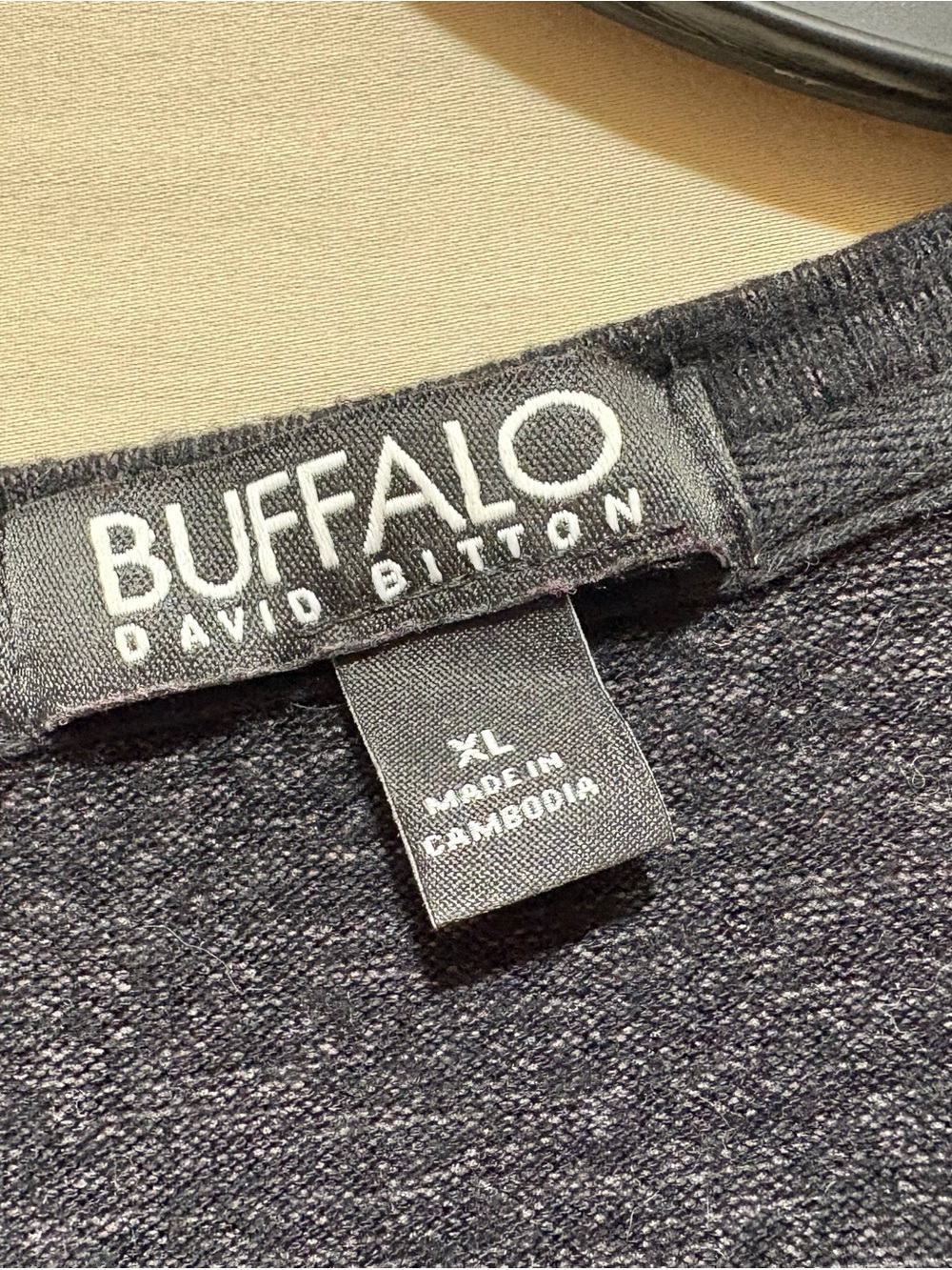 Buffalo David Bitton Black Crewneck Top - Picture 4 of 5